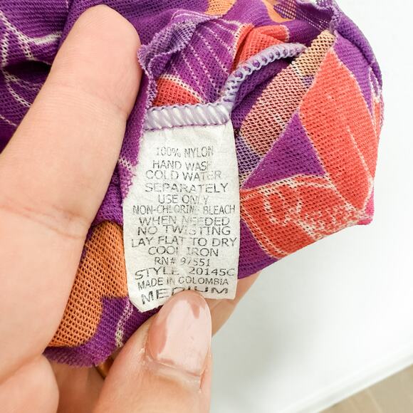 Y2K Sweet Pea Floral Mesh Babydoll Top Purple Size M Boho Fairy Indie Sleaze - Picture 5 of 7